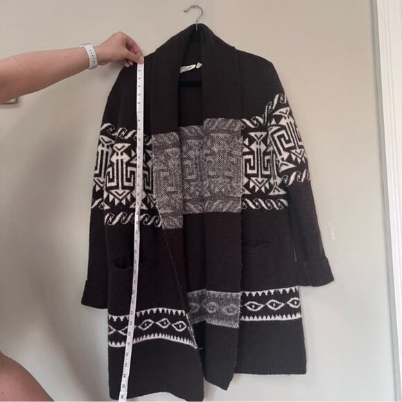 RD Style Anthropologie Brown Oversized Cardigan - Picture 5 of 5